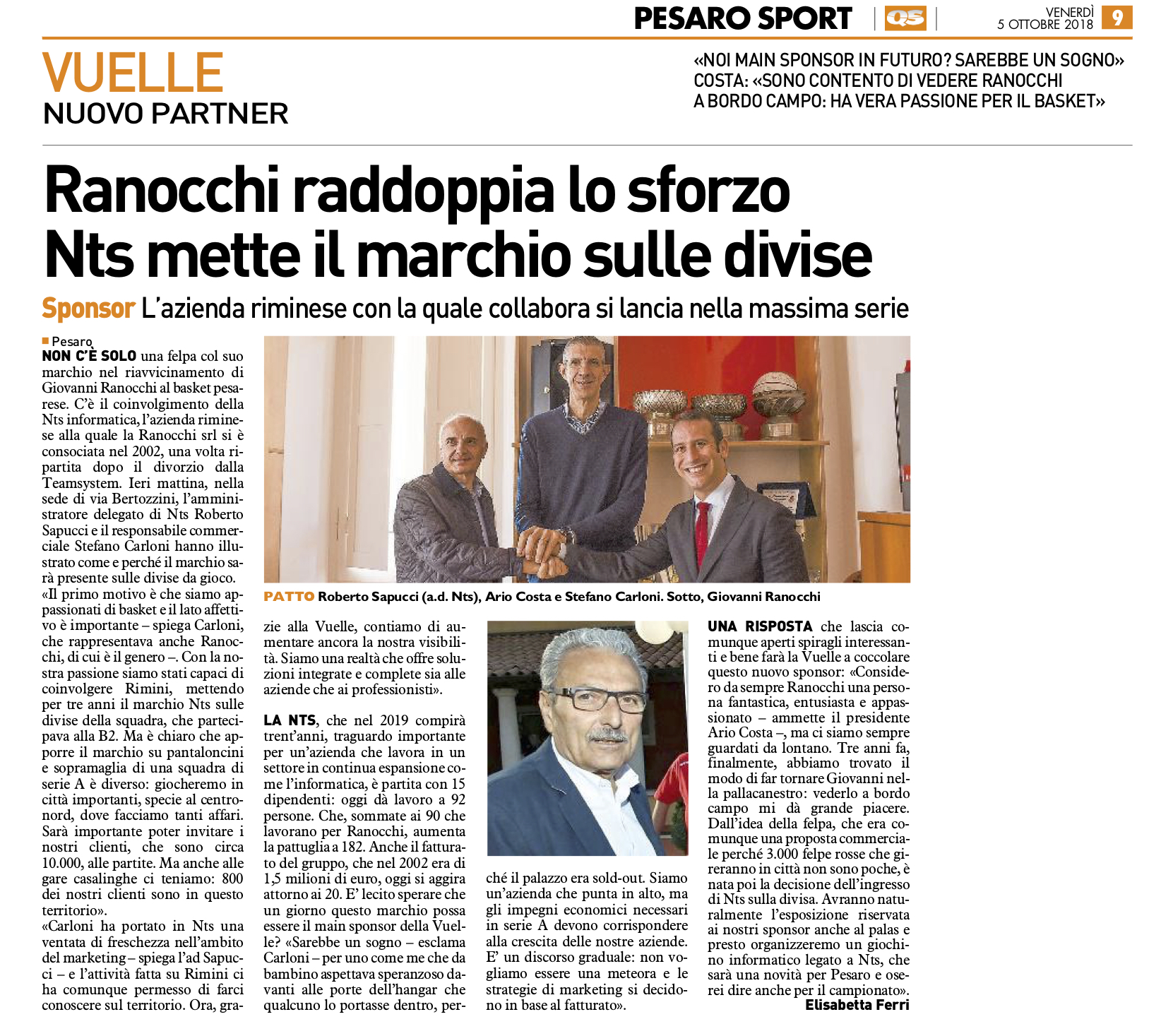 2018.10.05 NTS VL IlRestoDelCarlino